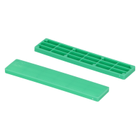 KUNSTSTOF RASTERBLOK - 22X5MM - GROEN (100ST) KUNSTSTOF RASTERBLOK - 22X5MM - GROEN (100ST)