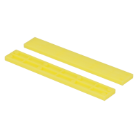 KUNSTSTOF RASTERBLOKJE 15X4 MM GEEL (100) KUNSTSTOF RASTERBLOKJE 15X4 MM GEEL (100)