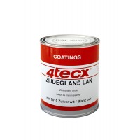 ZIJDEGLANS LAK RAL 9001 CREME WIT 0,75LTR 4TECX