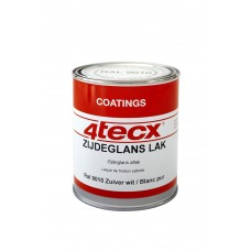 ZIJDEGLANS LAK RAL 9001 CREME WIT 0,75LTR 4TECX