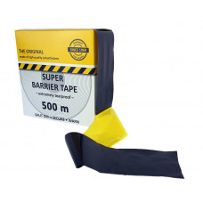 AFZETLINT LENGTE 500 M BREEDTE 80 MM GEEL/ZWART GEBLOKT(NL+BE)