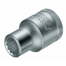 DOPSLEUTEL 1/2" 1/2 AF UD-PROFIEL D 19 1/2 AF