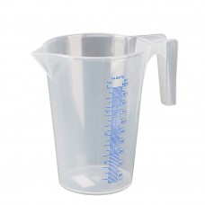 MESSBECHER-PP-1 L, TRANSPARENT-SKALA ML/%