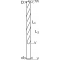 HOUTSPIRAALBOREN STANDARD 18 X 130 X 180 MM, D 10 MM 1ST